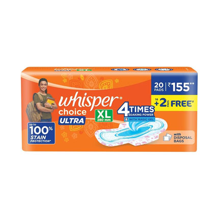 Whisper Sanitary Pads Ultra XL